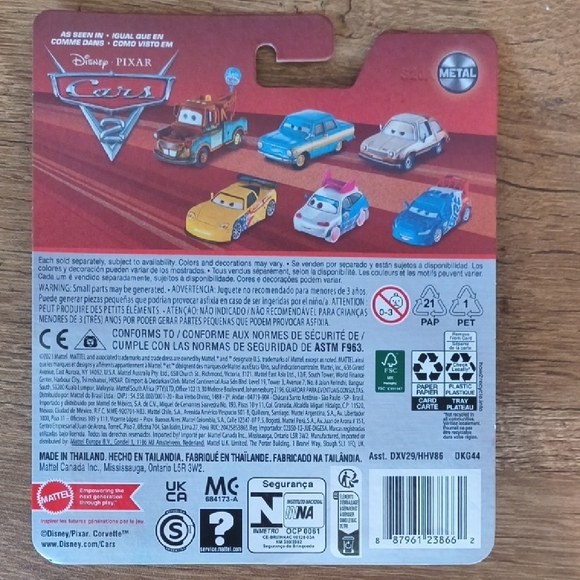 Disney Pixar Cars 2 Tubbs Pacer 1:55 Scale Die-Cast Vehicle - NEW - Picture 5 of 6